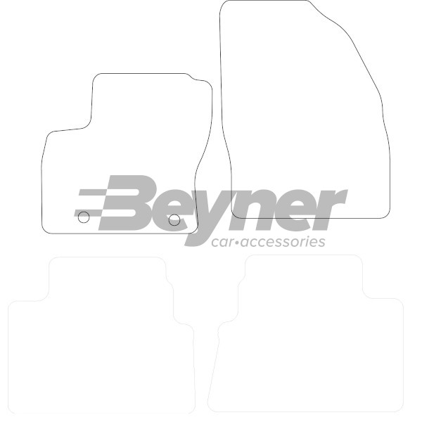 Pasklare stoffen matten Beyner MSV-1473135