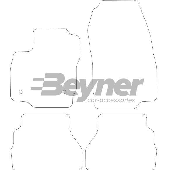 Pasklare stoffen matten Beyner MSV-1473164