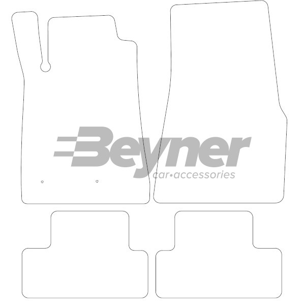 Pasklare stoffen matten Beyner MSV-1473186