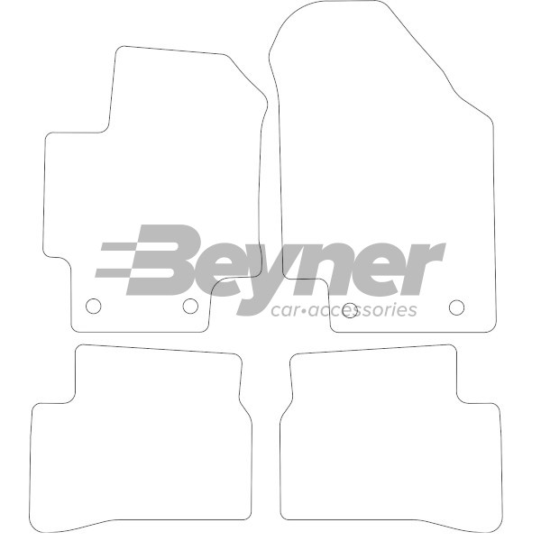 Pasklare stoffen matten Beyner MSV-1473289