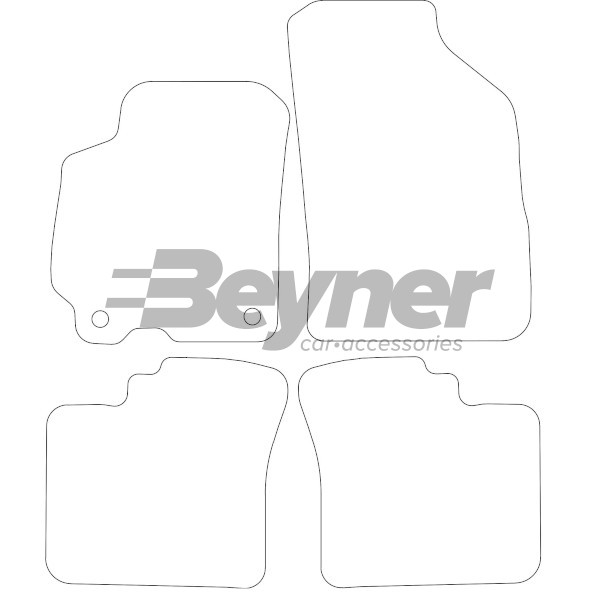 Pasklare stoffen matten Beyner MSV-1473302