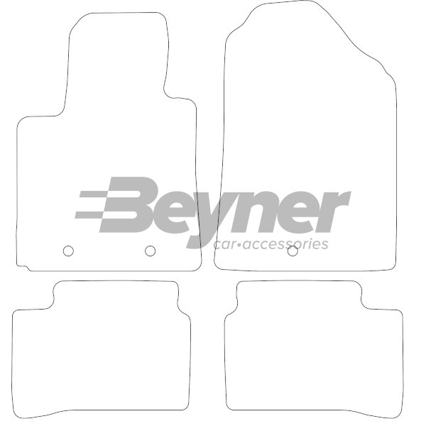 Pasklare stoffen matten Beyner MSV-1473317