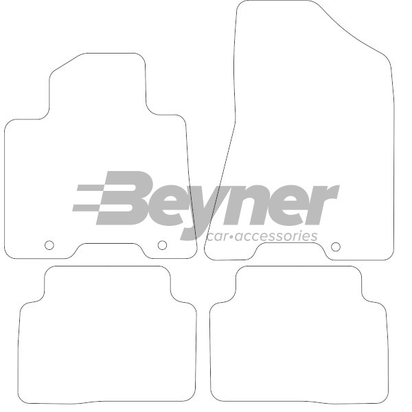 Pasklare stoffen matten Beyner MSV-1473323