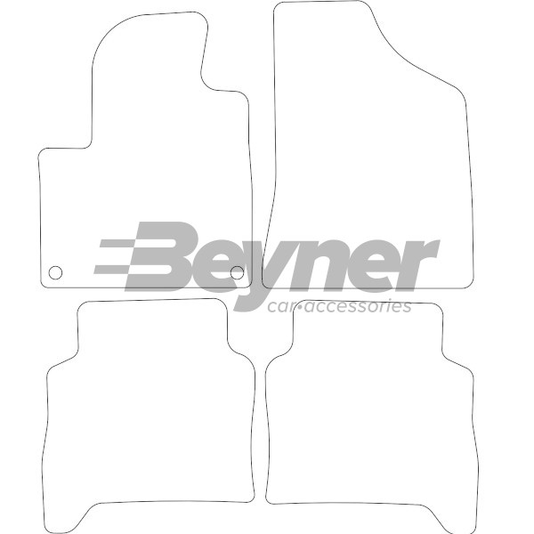 Pasklare stoffen matten Beyner MSV-1473329