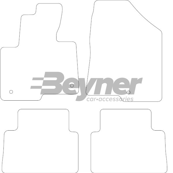 Pasklare stoffen matten Beyner MSV-1473332