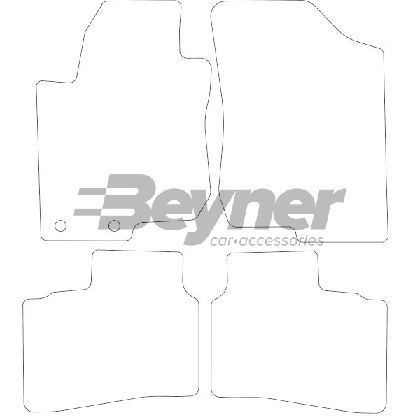 Pasklare stoffen matten Beyner MSV-1473342