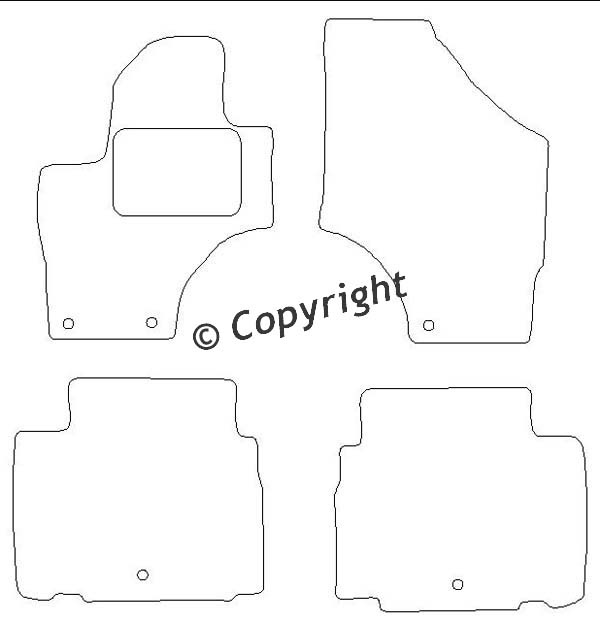 Pasklare stoffen matten Beyner MSV-1473358