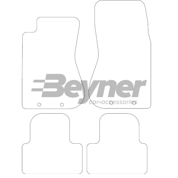 Pasklare stoffen matten Beyner MSV-1473527