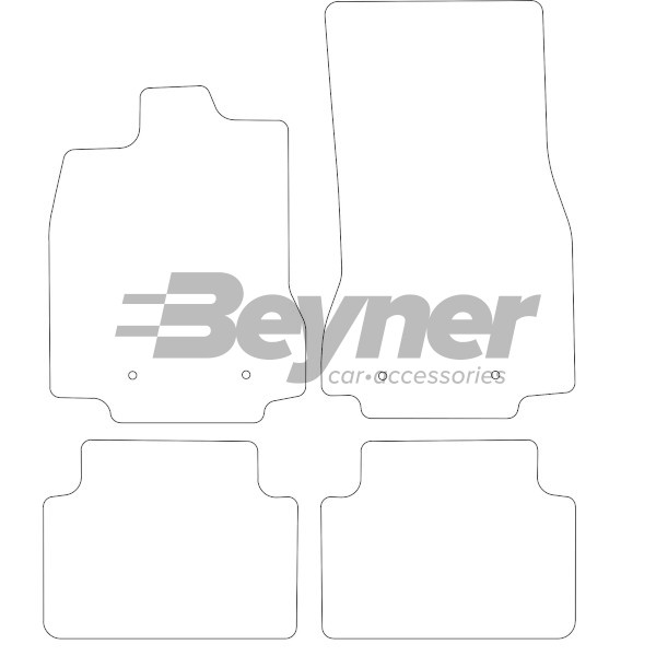 Pasklare stoffen matten Beyner MSV-1473532