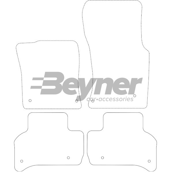 Pasklare stoffen matten Beyner MSV-1473535