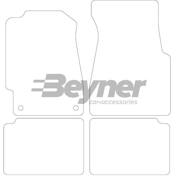 Pasklare stoffen matten Beyner MSV-1473548