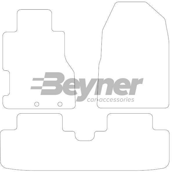 Pasklare stoffen matten Beyner MSV-1473555