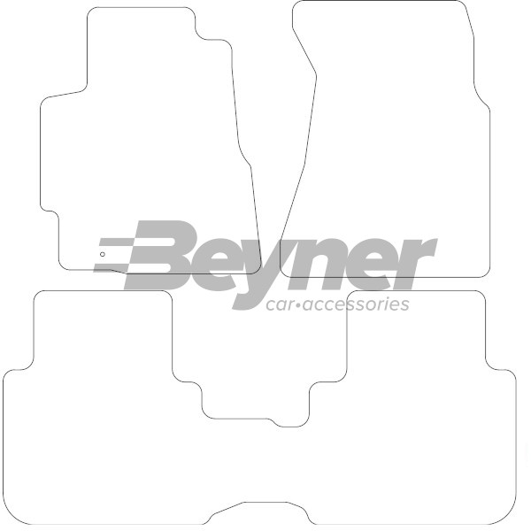 Pasklare stoffen matten Beyner MSV-1473567