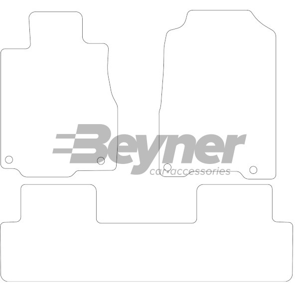 Pasklare stoffen matten Beyner MSV-1473570