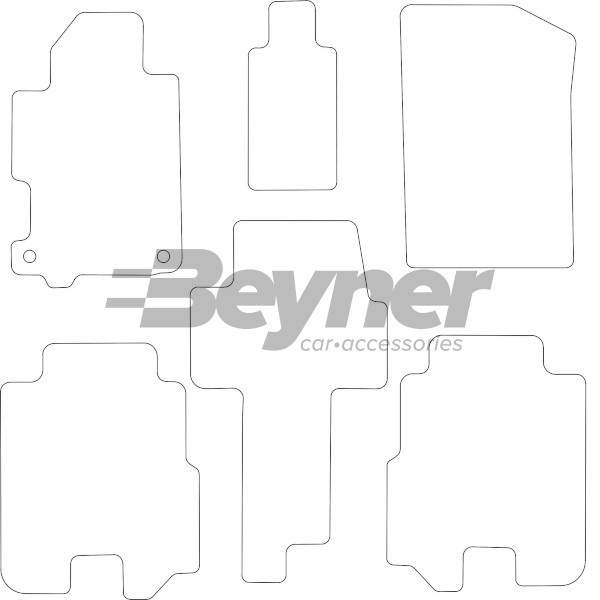Pasklare stoffen matten Beyner MSV-1473577