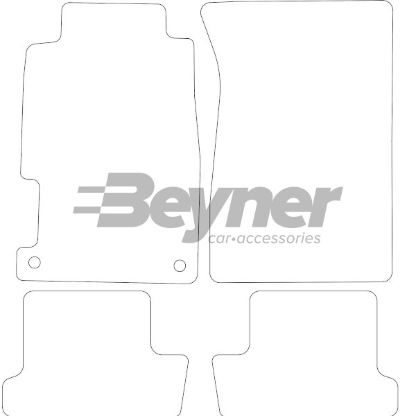 Pasklare stoffen matten Beyner MSV-1473589