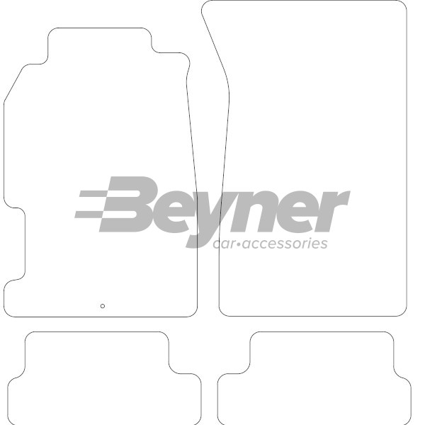 Pasklare stoffen matten Beyner MSV-1473590