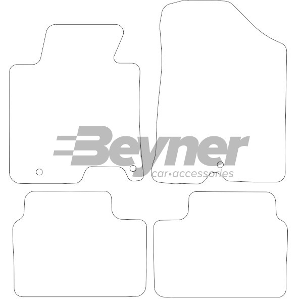 Pasklare stoffen matten Beyner MSV-1473707