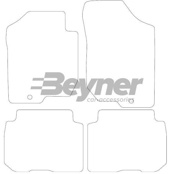 Pasklare stoffen matten Beyner MSV-1473715