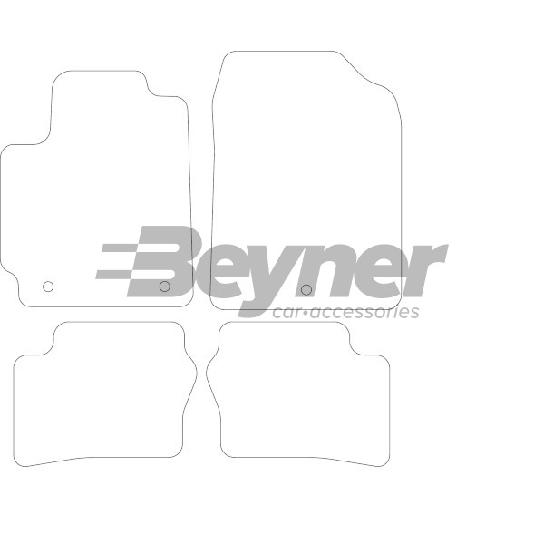 Pasklare stoffen matten Beyner MSV-1473717