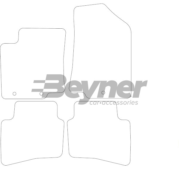Pasklare stoffen matten Beyner MSV-1473734
