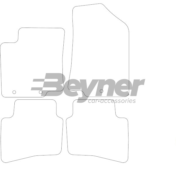 Pasklare stoffen matten Beyner MSV-1473735