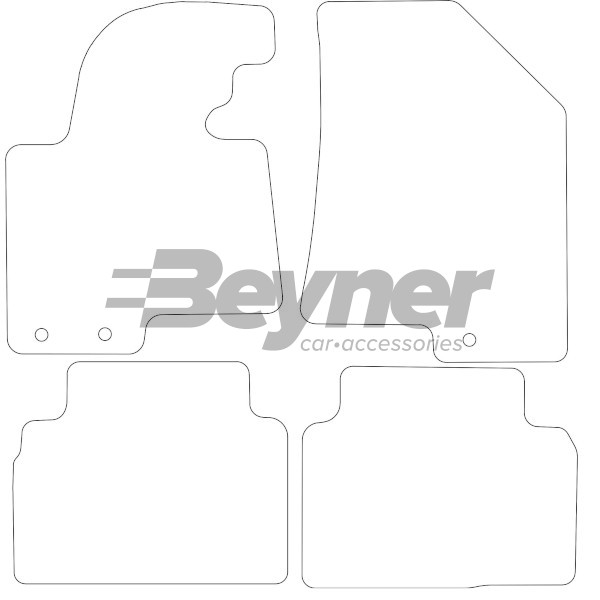 Pasklare stoffen matten Beyner MSV-1473746