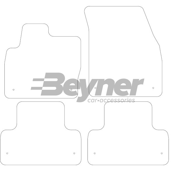 Pasklare stoffen matten Beyner MSV-1473974