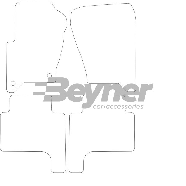 Pasklare stoffen matten Beyner MSV-1473976