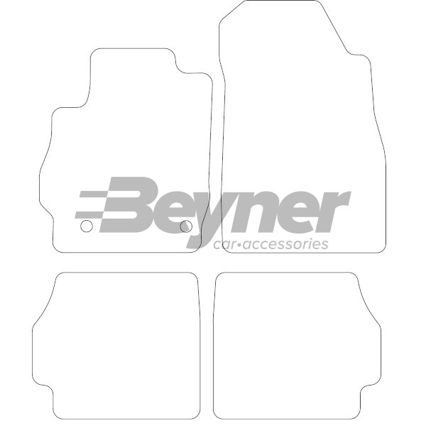 Pasklare stoffen matten Beyner MSV-1474074