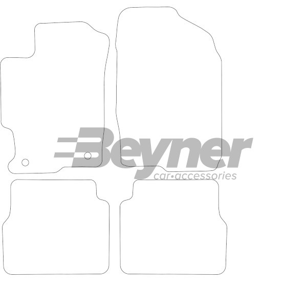 Pasklare stoffen matten Beyner MSV-1474084