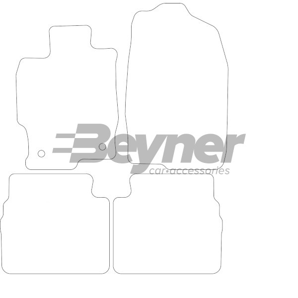 Pasklare stoffen matten Beyner MSV-1474085