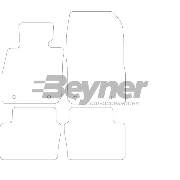 Pasklare stoffen matten Beyner MSV-1474095