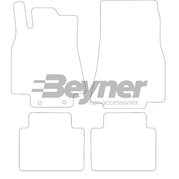 Pasklare stoffen matten Beyner MSV-1474228