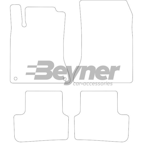 Pasklare stoffen matten Beyner MSV-1474229