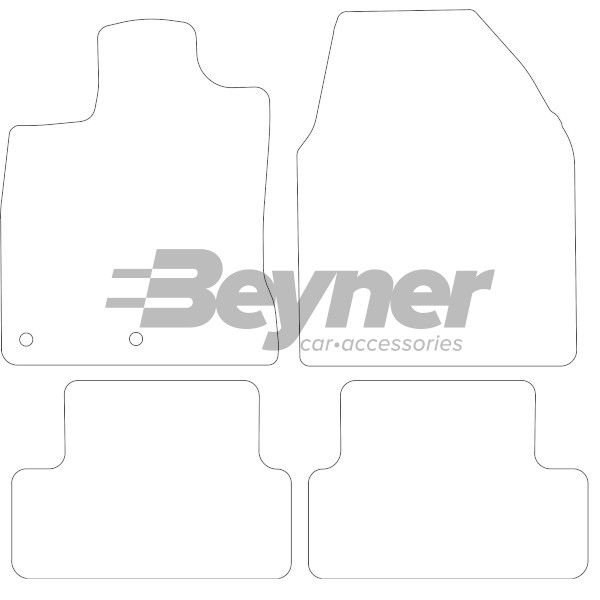 Pasklare stoffen matten Beyner MSV-1474614