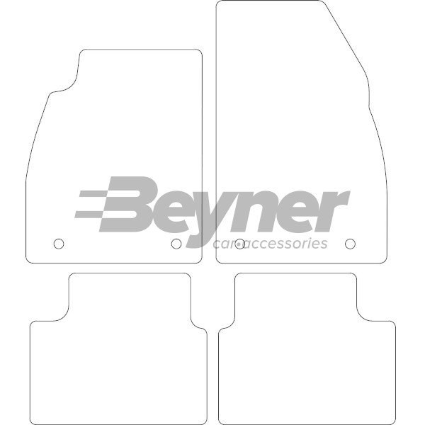 Pasklare stoffen matten Beyner MSV-1474811