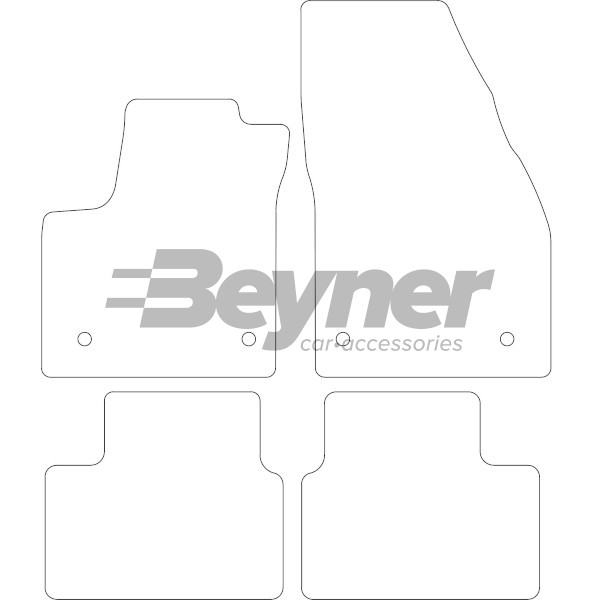 Pasklare stoffen matten Beyner MSV-1474815