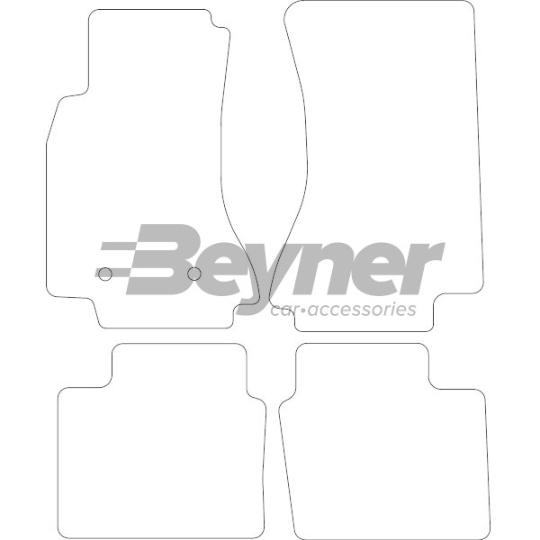 Pasklare stoffen matten Beyner MSV-1474818