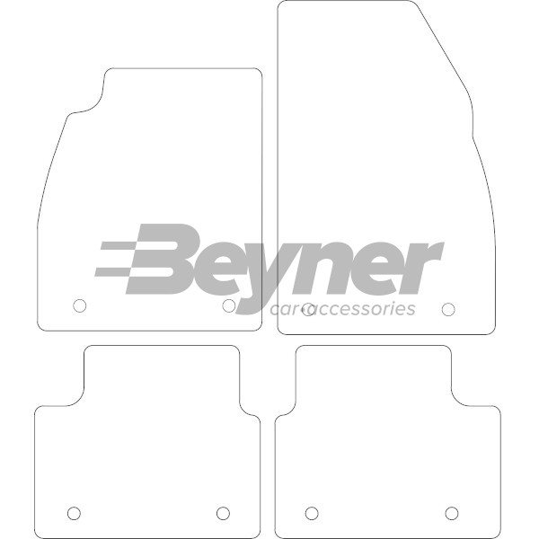 Pasklare stoffen matten Beyner MSV-1474821