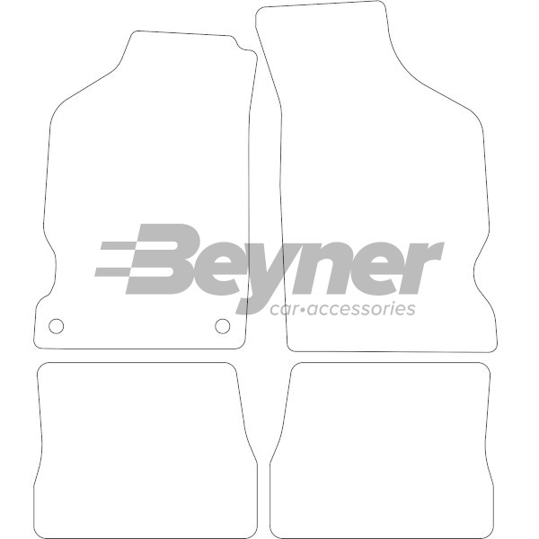 Pasklare stoffen matten Beyner MSV-1474984