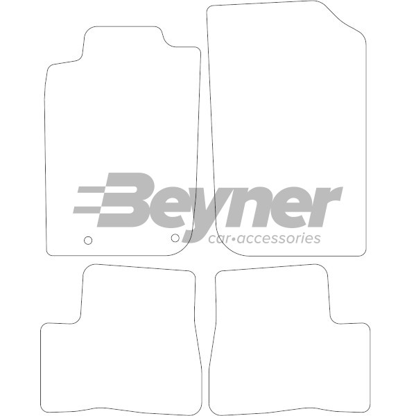 Pasklare stoffen matten Beyner MSV-1474993