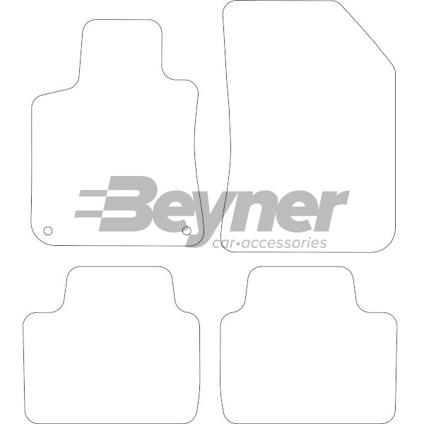 Pasklare stoffen matten Beyner MSV-1475001