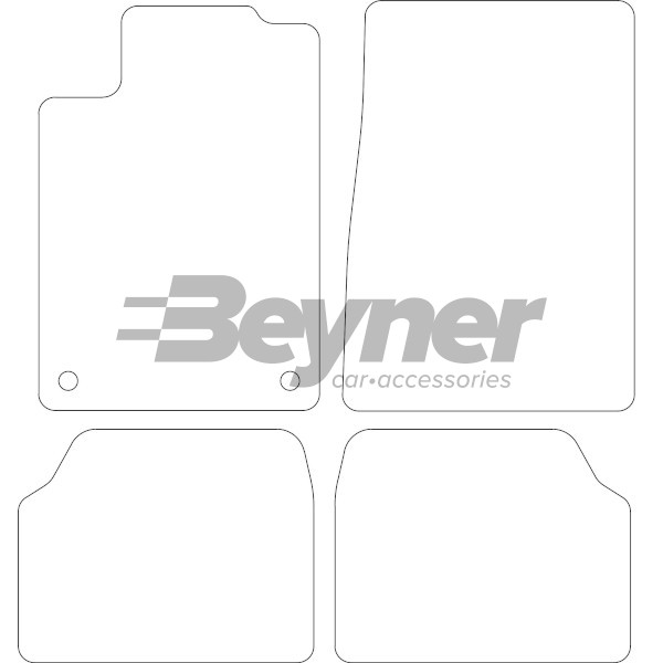 Pasklare stoffen matten Beyner MSV-1475005