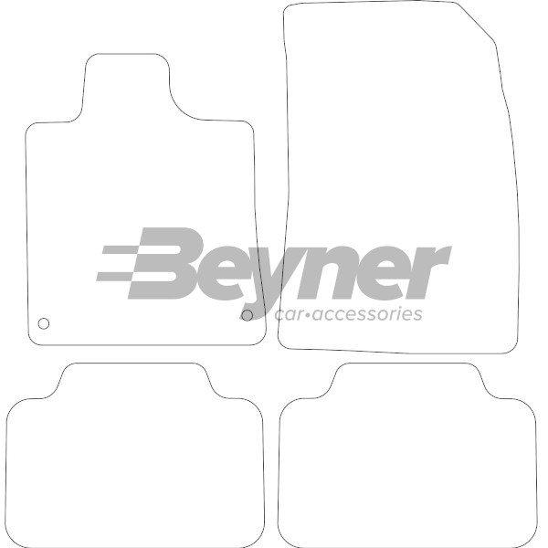 Pasklare stoffen matten Beyner MSV-1475008