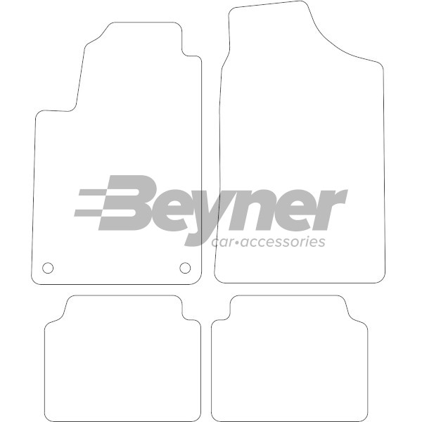 Pasklare stoffen matten Beyner MSV-1475017