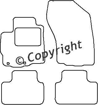 Pasklare stoffen matten Beyner MSV-1475044