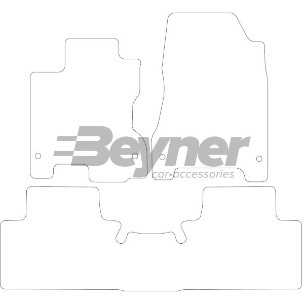 Pasklare stoffen matten Beyner MSV-1475227