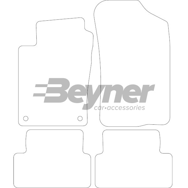 Pasklare stoffen matten Beyner MSV-1475236