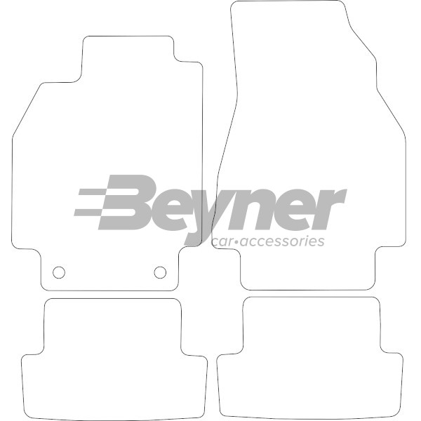 Pasklare stoffen matten Beyner MSV-1475258